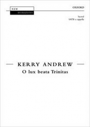 O lux beata Trinitas for mixed chorus a cappella score