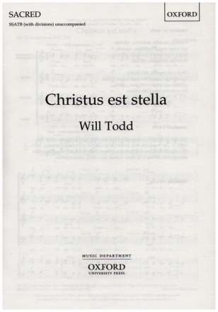 Christus est stella for mixed chorus a cappella score