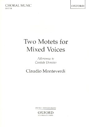 2 Motets for mixed chorus a cappella score