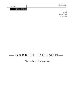 Jackson Gabriel Winter Heavens [Nh109] Choir - Mixed voices (SATB)