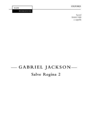 Jackson Gabriel Salve Regina 2 [Nh105] Choir - Mixed voices (SATB)