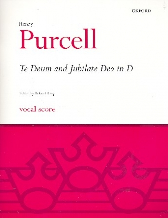 Te Deum  and  Jubilate Deo in D for soloists, mixed chorus and chamber orchestra vocal score