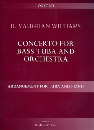 Concerto for bass tuba and orchestra for tuba and piano new edition 2013