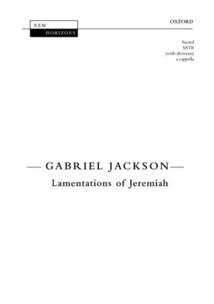 Jackson Gabriel Lamentations Of Jeremiah [Nh114] Choir - Mixed voices (SATB)