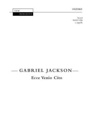 Jackson Gabriel Ecce Venio Cito [Nh111] Choir - Mixed voices (SATB)