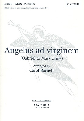 Angelus ad virginem for mixed chorus a cappella (tambourine ad lib) score