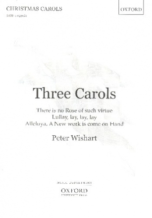 3 Carols for mixed chorus a cappella score