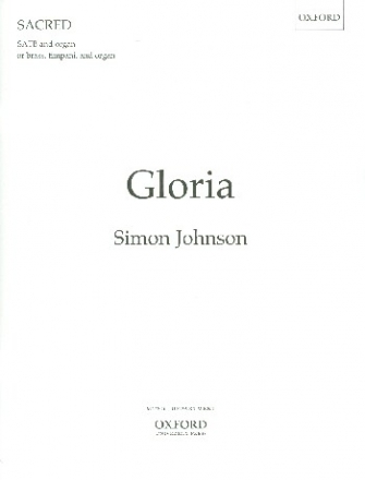 Gloria for mixed chorus and organ (instruments ad lib) score