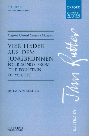 4 Lieder aus dem Jungbrunnen for female chorus a cappella (piano ad lib) score (en/dt)