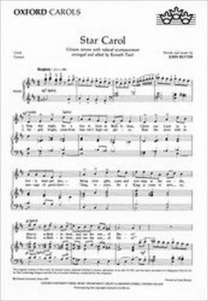 Star Carol for female chorus (children's chorus) and piano score