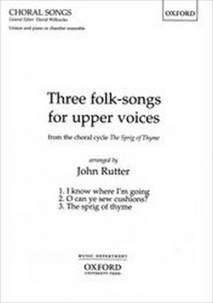 3 Folk-Songs for upper voices (unison) and piano score