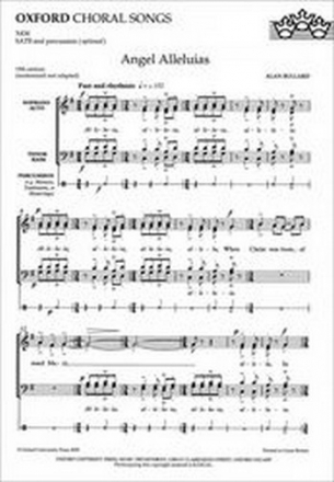 Angel Alleluias for mixed chorus a cappella (percussion ad libitum) score