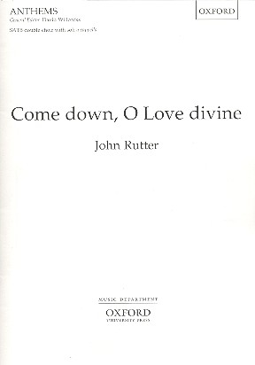 Come down, O Love divine for mixed double choir with soli a cappella score