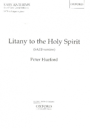 Litany to the Holy Spirit for mixed chorus and organ (piano) score