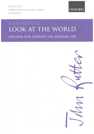 Look at the World  for mixed chorus and piano (organ) score