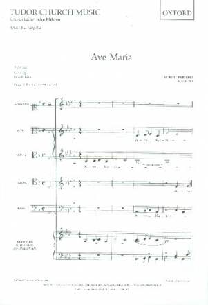 Ave Maria for mixed chorus a cappella score