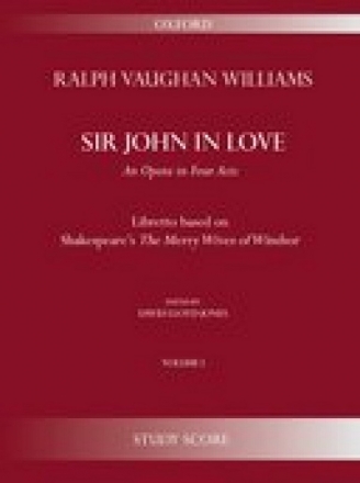 Ralph Vaughan Williams_David Lloyd-Jones, Sir John in Love Second Edit Full Orchestra Studienpartitur