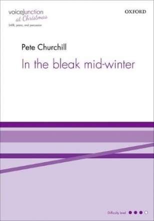 In the bleak Midwinter for mixed chorus, piano and percussion score