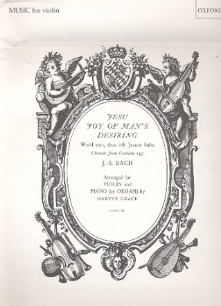 Jesu Joy of Man's Desiring from BWV147 for violin and piano