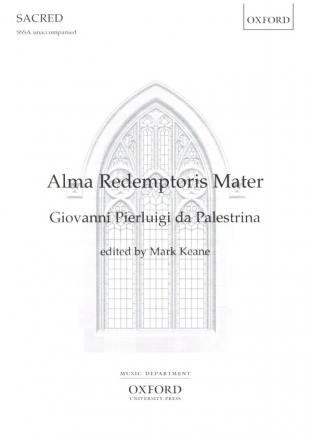 Alma Redemptoris Mater for female chorus (SSSA) unaccompanied score