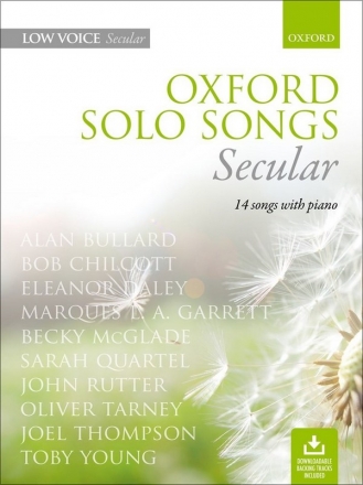 Oxford Solo Songs: Secular (+Online Audio) for high voice and piano