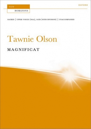 Tawnie Olsen, Magnificat SSAA and SATB (div) Unaccompanied Chorpartitur