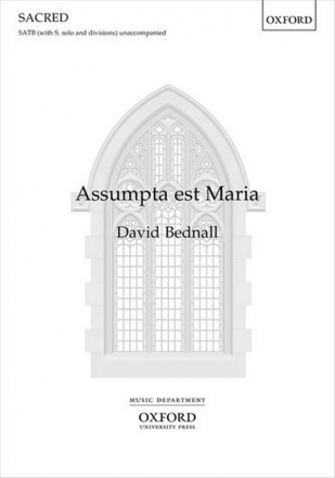 David Bednall, Assumpta est Maria SATB (div) Unaccompanied Chorpartitur