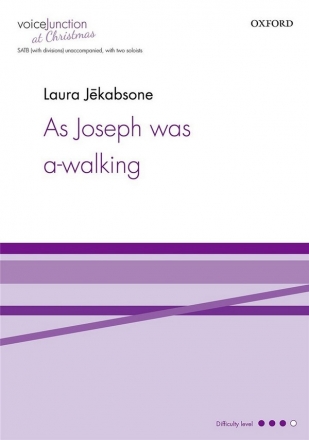 Laura Jekabsone, As Joseph was a-walking SATB (with div) and 2 soloists unaccomp. Klavierauszug