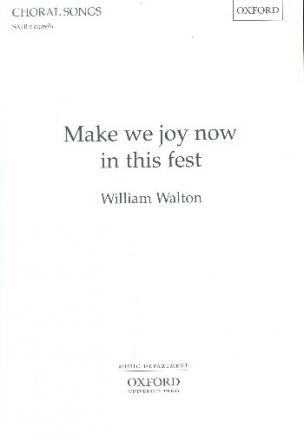 Make we Joy now in this fest for mixed chorus a cappella score