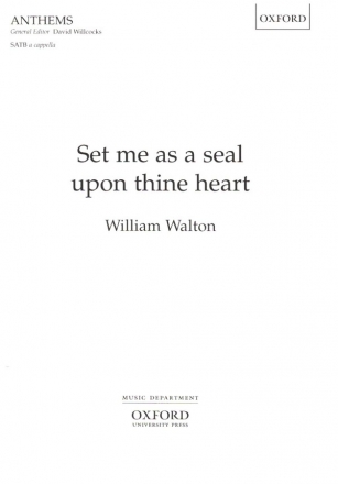 Set me as a Seal upon thine Heart for mixed choir a cappella score