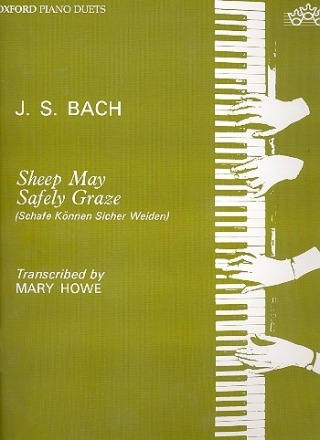 Sheep may safely graze for piano duet score