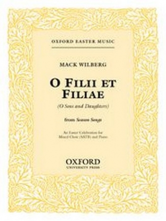 O filii et filiae for mixed chorus and piano score