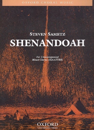 Shenandoah for mixed chorus a cappella score