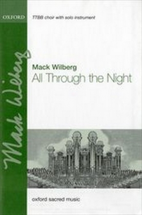 All Through the Night for male choir and piano with solo instrument choral score