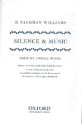 Silence and Music for mixed voices a cappella score