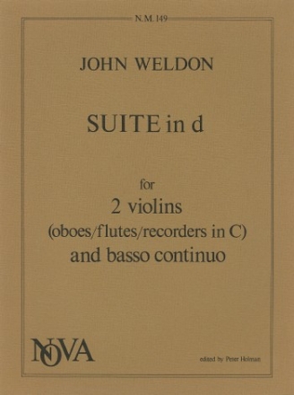 J Weldon Suite in D minor violin duet