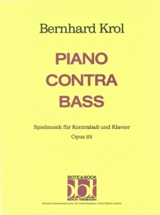 Bernhard Krol Piano Contra Bass double bass & piano