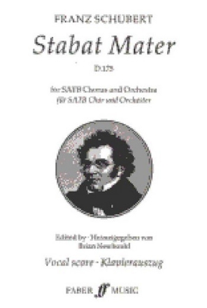 STABAT MATER D175 FUER CHOR UND ORCHESTER, KLAVIERAUSZUG NEWBOULD, BRIAN, ED