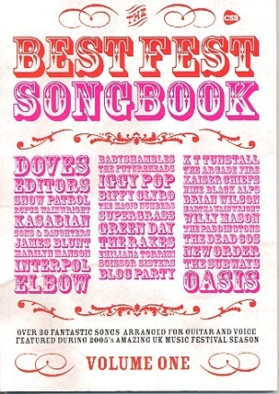 Best Fest songbook vol.1: lyrics and chords Highlights from the UK Music Festival Season