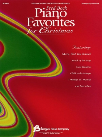 Fred Bock Piano Favorites For Christmas Klavier Buch