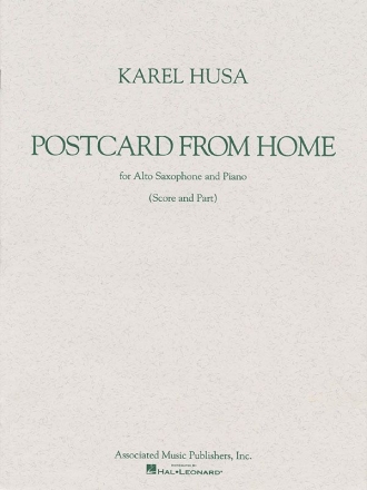 Karel Husa, Postcard from Home Altsaxophon und Klavier Buch