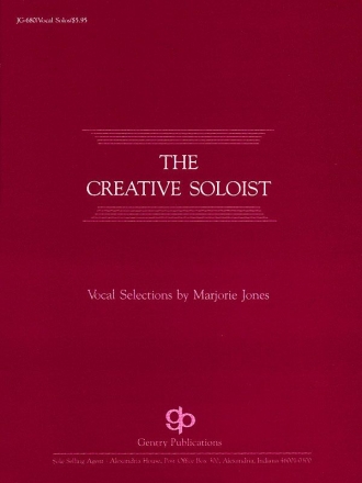 Jones Marjor, The Creative Soloist Vocal Solos Chor Buch