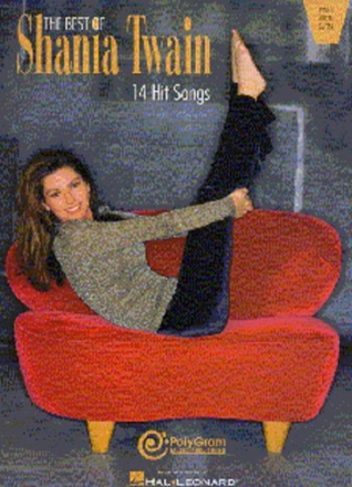 THE BEST OF SHANIA TWAIN: SONGBOOK FOR PIANO/VOICE/GUITAR