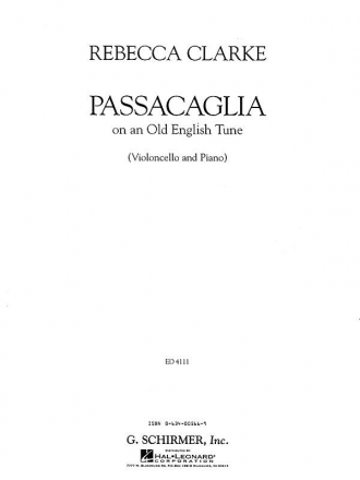 Passacaglia on an Old English Tune for cello and piano