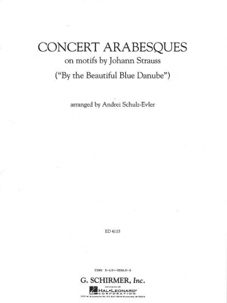 Johann Strauss, Concert Arabesques Klavier Buch