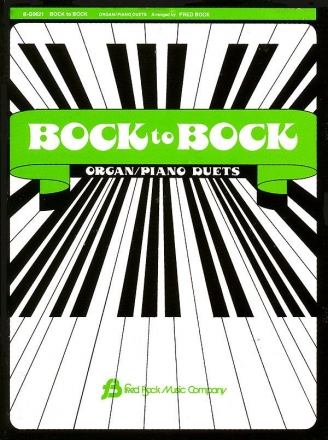 Bock Fred, Bock To Bock #1 Piano organ Duets Piano and Organ Buch