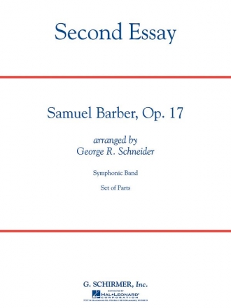 Samuel Barber, Second Essay Cb Full Set Concert Band/Harmonie Partitur + Stimmen