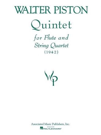 Walter Piston, Quintet For Flute And String Quartet Flute and String Quartet Partitur