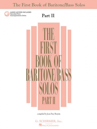 The First Book of Baritone/Bass Solos - Part II Baritone Voice and Piano Buch + Online-Audio