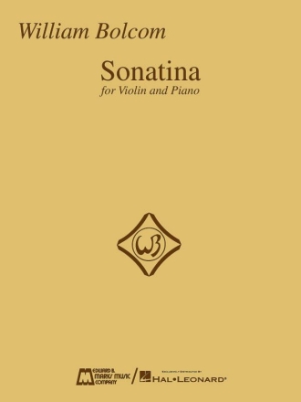 William Bolcom Sonatina For Violin and Piano Violin Buch